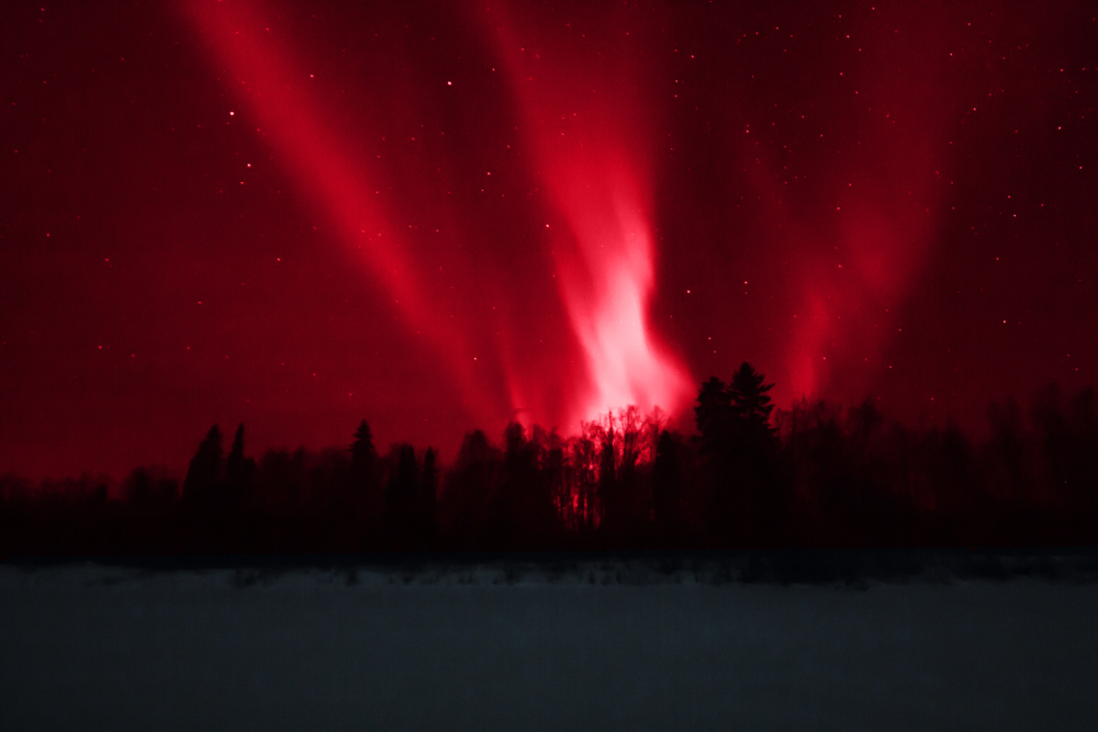 The mysterious red sign over Japan skies
